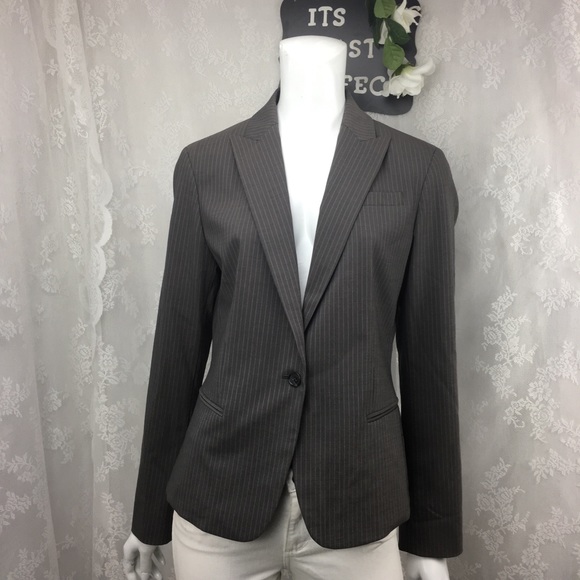 Calvin Klein Jackets & Blazers - Calvin Klein Single Button Blazer Gray Pinstriped